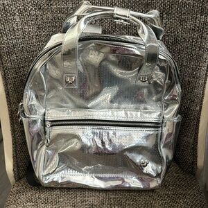 Disney Parks silver pin backpack
